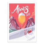 Affiche 30x40 cm - aprs ski - mark harrison