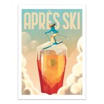 Affiche 30x40 cm - aprs ski version2 - mark harrison