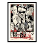Affiche 50x70 cm et cadre noir - reservoir dogs - joshua budich