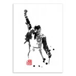 Affiche 50x70 cm - freddy mercury - pechane sumie