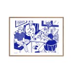 Affiche  la dolce vita 03   cadre en ch�ne - 30x40 cm