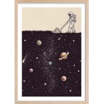 Affiche enfant space tondeuse