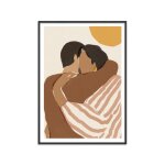 Affiche  love language  cadre noir - 30x40 cm