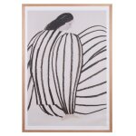 Affiche personnage abstrait sous verre et cadre en bois de chêne 70x100 Affiche personnage abstrait sous verre et cadre en bois de chêne 70x100