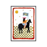 Affiche  the more i travel  cadre noir - 30x40 cm