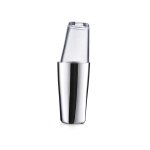 Agitateur boston en acier argent