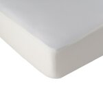 Alèse protège matelas respirante en coton blanc 70x190 cm Alèse protège matelas respirante en coton blanc 70x190 cm