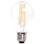 Ampoule led e27 60w claire, coloris blanc chaud