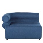 Angle pour canap modulable professionnelle en tissu recycl bleu