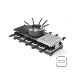 Appareil  raclette / fondue 12 personnes en mtal noir