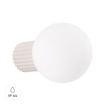 Applique aluminium beige h 12 cm
