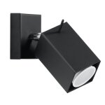 Applique carrée en métal, noir l: 8cm Applique carrée en métal, noir l: 8cm
