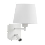 Applique de chevet blanche avec liseuse led Applique de chevet blanche avec liseuse led