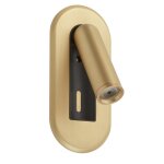 Applique encastrable t�te de lit tactile laiton mat