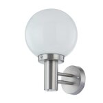 Applique extrieure en inox gris