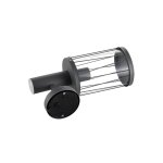 Applique extrieure en inox noir