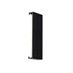Applique extrieure noire 30 cm led solaire 4 niveaux