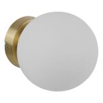 Applique globe laiton mat