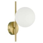 Applique laiton mat 1 globe