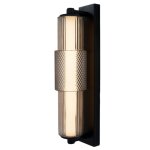 Applique led salle de bain verre fum et noir