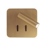 Applique led tête de lit carré doré Applique led tête de lit carré doré