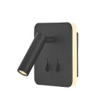 Applique led tête de lit carré noir Applique led tête de lit carré noir