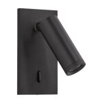 Applique liseuse led encastrable noir