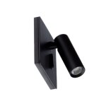 Applique liseuse led encastrable noir avec interrupteur