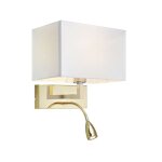 Applique avec liseuse led flexible métal / tissu h40cm Applique avec liseuse led flexible métal / tissu h40cm