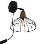 Applique mtal caf noir d23
