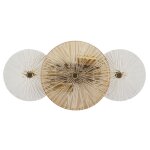 Applique en mtal dor et verre (42 x 8 x 20 cm)