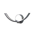 Applique en métal et pvc argenté / chromé 35. 5 cm Applique en métal et pvc argenté / chromé 35. 5 cm