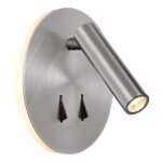 Applique murale intérieure liseuse led cayman alu satiné - mantra Applique murale intérieure liseuse led cayman alu satiné - mantra