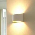Applique murale en pltre / terre cuite blanc