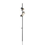 Applique noire interrupteur pied 3 lumières Applique noire interrupteur pied 3 lumières