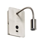 Applique tte de lit chrome