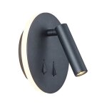 Applique tête de lit led en métal noir mat Applique tête de lit led en métal noir mat