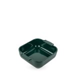 Appolia plat four cramique carr vert fort 21 cm - 8. 25in