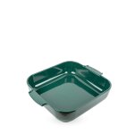 Appolia plat four cramique carr vert fort 36 cm - 14. 25in