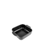 Appolia plat four céramique individuel carré noir satin 18 cm Appolia plat four céramique individuel carré noir satin 18 cm
