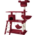 Arbre � chat griffoir escalade 141 cm avec syst�me de s�curit� rouge