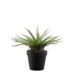 Arbuste fougre artificielle en pot vert h43