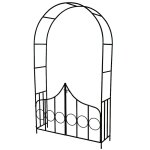Arche de jardin portillon rsistant aux intempries verrouillable vert