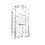 Arche pour plantes grimpantes en mtal bronze