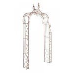 Arche pour plantes grimpantes en métal marron antique Arche pour plantes grimpantes en métal marron antique