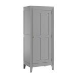 Armoire 1 porte avec Étagères et penderie l80. 5 x h196. 8 cm - gris Armoire 1 porte avec Étagères et penderie l80. 5 x h196. 8 cm - gris