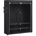 Armoire 2 compartiments tissu non - tiss mtal vert olive
