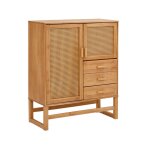 Armoire avec 2 portes et 3 tiroirs en pin Armoire avec 2 portes et 3 tiroirs en pin
