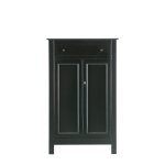 Armoire 2 portes en bois anthracite