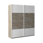 Armoire 2 portes effet bois